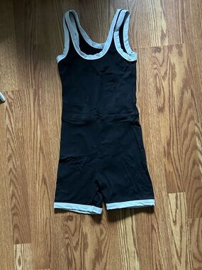 SET Active Black and White Sleeveless Jumpsuit Romper